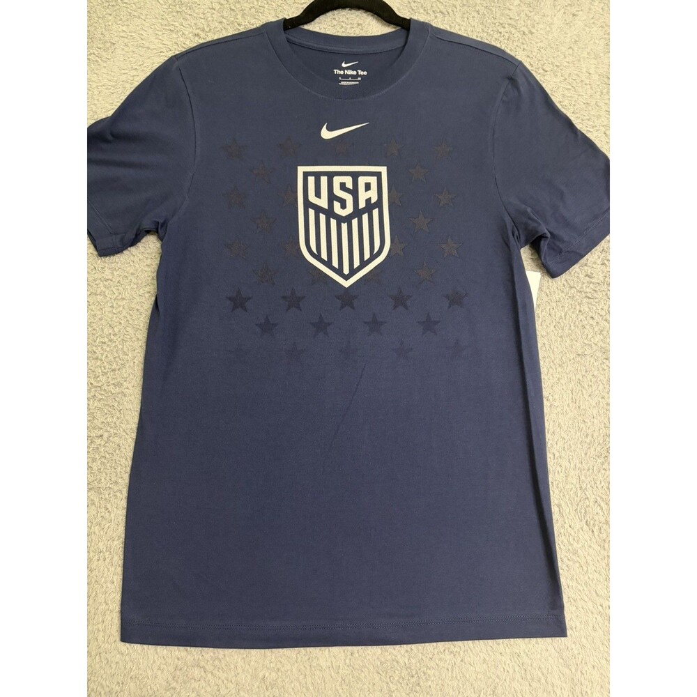 NIKE 100% COTTON TEAM USA SOCCER NAVY T SHIRT P035982 M11332 NWT